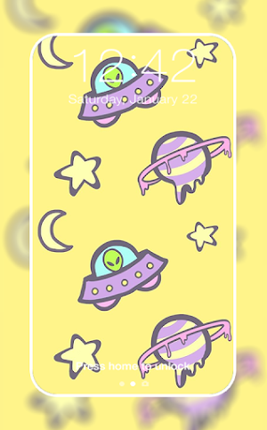 Cute Space Wallpaper Screenshot 2