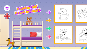 Painter Kid: Color Animals Screenshot 0