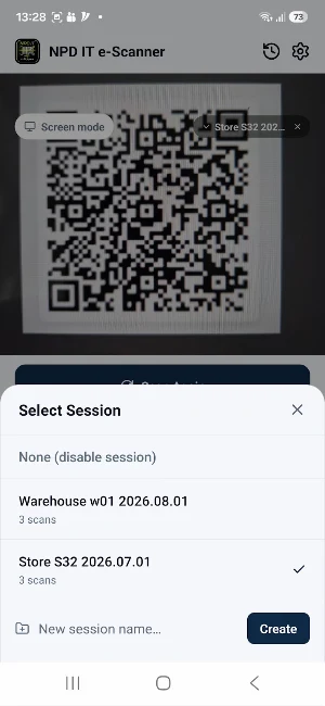 eScanner: QR & Barcode Scanner Screenshot 1