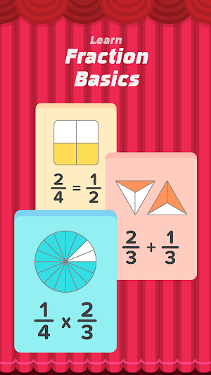 Fraction Basics - Easy & Effective Fractions Tutor Screenshot 1