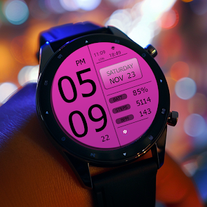 Key WF49 Digital Watch Face Screenshot 1