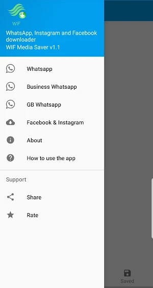 WIF Media Saver for Social Media videos Screenshot 0