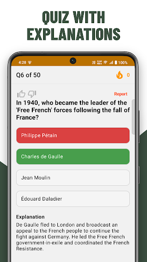 World History Quiz Practice Screenshot 2