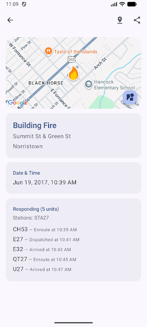 Montgomery County Incidents Screenshot 2