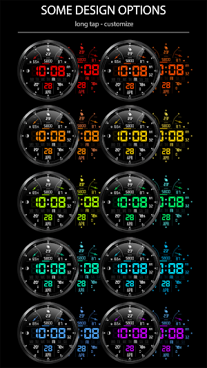 WFP 104 Digital watch face Screenshot 1