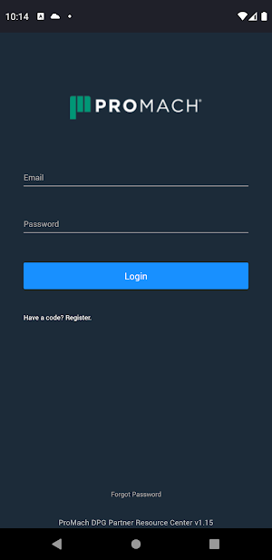 ProMach DPG Partner Center Screenshot 0