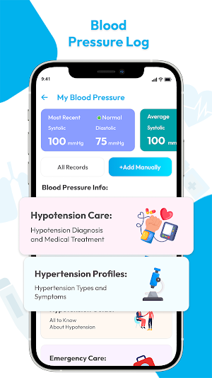 Blood Pressure Tracker App Screenshot 1