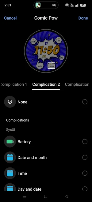 Comic Pow Watch Face 2026 Screenshot 2