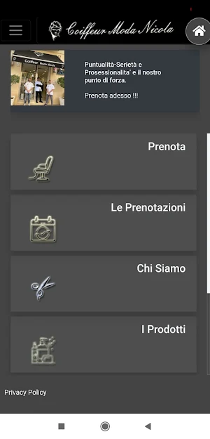 Barber Shop Moda Nicola Screenshot 0
