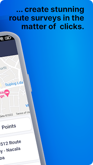 Route Survey App Screenshot 1
