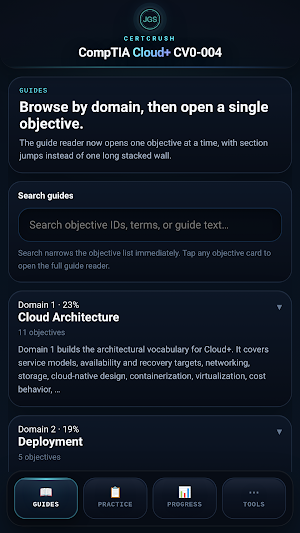 CertCrush: Cloud+ CV0-004 Screenshot 0