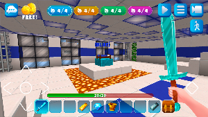 Bed Fight: Blocky Wars Craft Screenshot 0