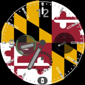 Maryland Flag Watchface Screenshot 1