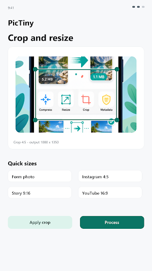 PicTiny: Photo Compressor Screenshot 2