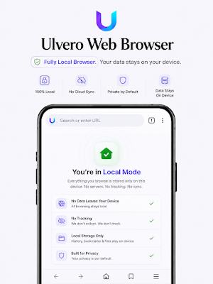 Ulvero Safe Local Web Browser Screenshot 1