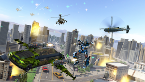Flying Limo Car Robot: Flying Car Transformation Screenshot 2