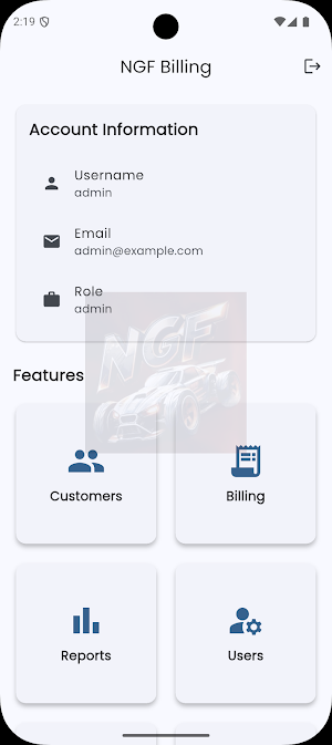 NGF-Billing Screenshot 1