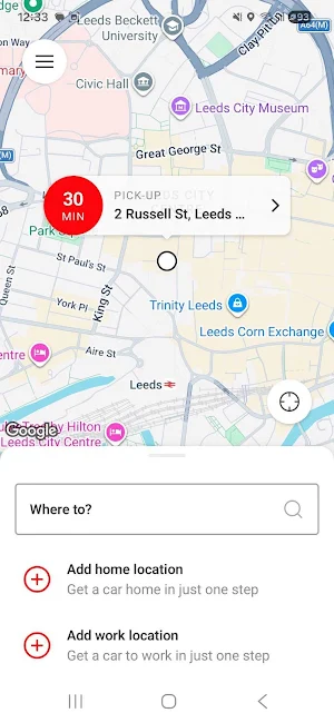 Intime Private Hire Screenshot 1
