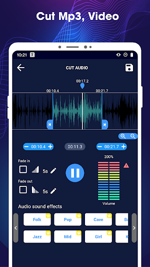 Music Editor: MP3 Cutter, Mix Audio Screenshot 1