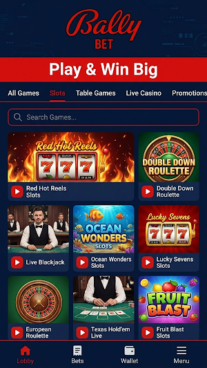 Bally Bet App Screenshot 0