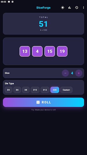 DiceForge Screenshot 1