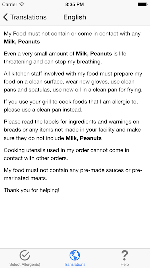 AllergySmartz Screenshot 3