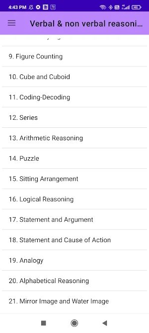 Verbal & non verbal reasoning Screenshot 1