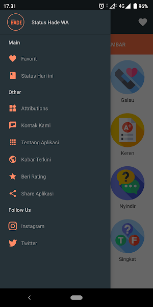 Status Hade WA Screenshot 0