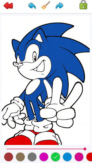 The Cartoon Soni Coloring Book Screenshot 0