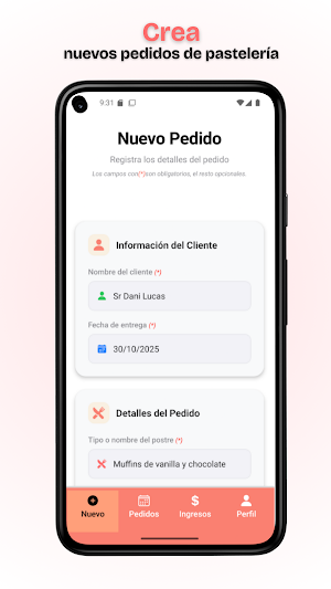 Agenda Pastelera: Muffin Screenshot 3