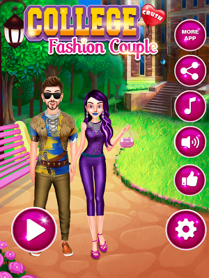 College Fun Dressup Fashion Crush Screenshot 0