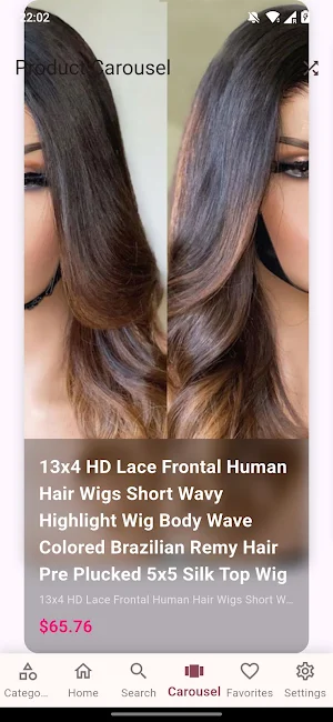 Human Hair Wigs Wholesale Shop Screenshot 3