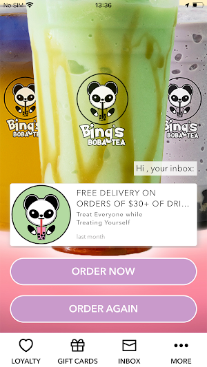Bing's Boba Tea App Screenshot 0