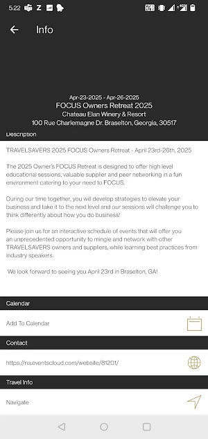 AMG Events Screenshot 2