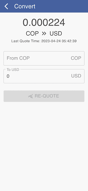 USD to COP Screenshot 3