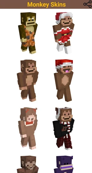 Monkey Skins For Minecraft Screenshot 1