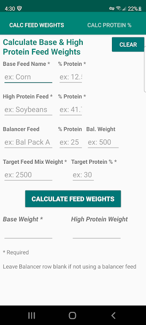 Farm Feed Protein Mix Calc Pro Screenshot 0