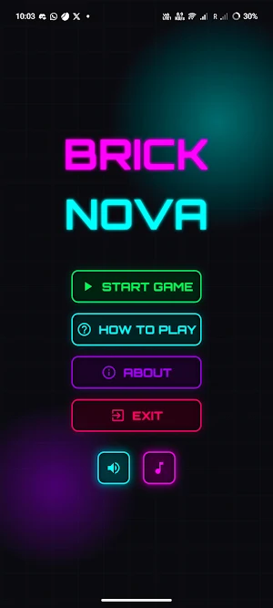 BrickNova: Brick Breaker Game Screenshot 1