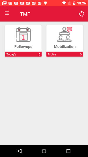 TMF Mobilisation app Screenshot 0