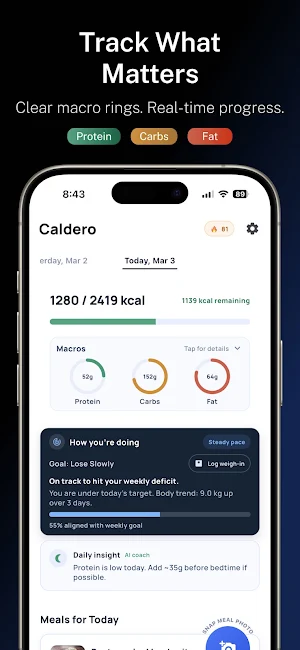 Caldero – Snap Calorie Tracker Screenshot 3