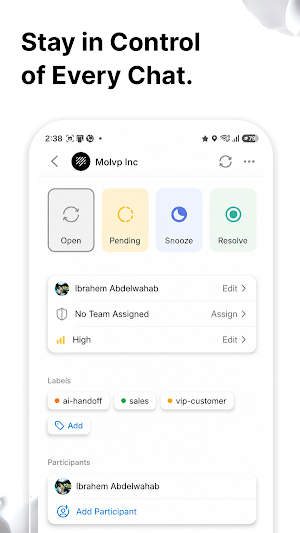 Tolk - Customer Service Screenshot 3