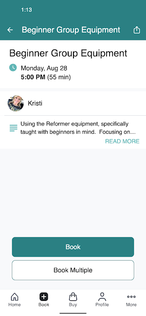 Core Connection Pilates Screenshot 2
