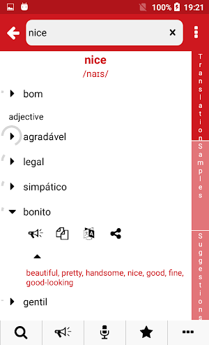 Portuguese - English : Dictionary & Education Screenshot 1