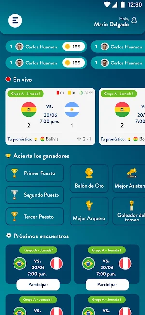 CIBERTEC - Polla Deportiva Screenshot 2