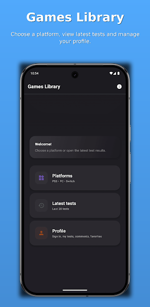 Games Library - Emulator Tests Screenshot 0