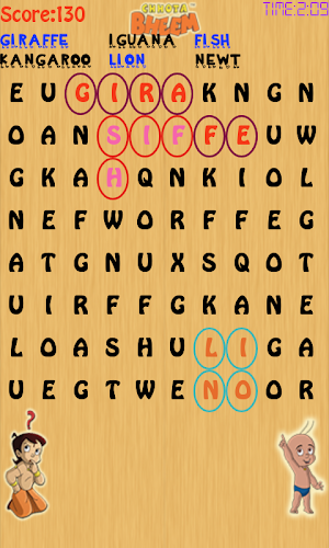 Word Puzzles with Bheem Screenshot 2