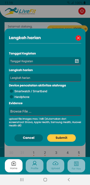 NPS LiveFit Screenshot 1
