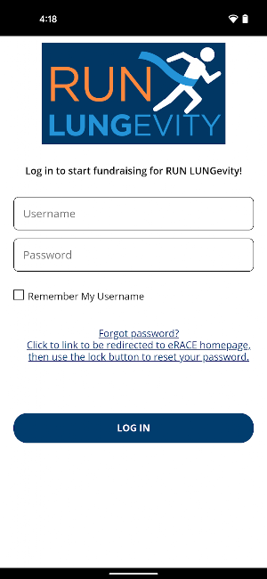 RUN LUNGevity Screenshot 0