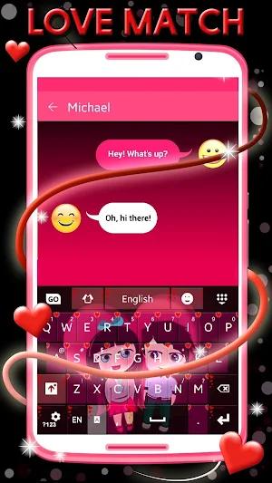 Love Keyboard Theme screenshot 1
