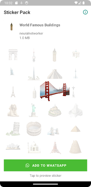 Famous Buildings WAStickerApps Screenshot 2